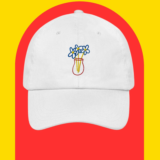 Primary Colour Flower Vase Dad hat